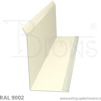 Střešní lemovaní Lemování zdí rš 200 šedobílá