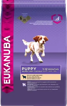 Krmivo pro psa Eukanuba Puppy/Junior Lamb/Rice
