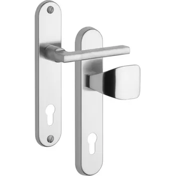 ROSTEX Bezpečnostní kování BK 802/O Brit (BT3) Provedení: Madlo PZ (klika/madlo pro FAB), Rozteč: 72 mm, Povrch: Nerez mat (7200)