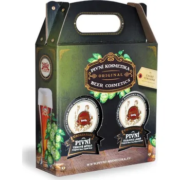 Kosmetická sada Saela pivní tekuté mýdlo 500 ml + pivní olejová lázeň 500 ml