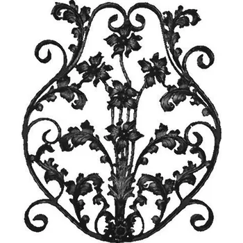 Zábradlí kovářský ornament K3500V - 840 x 690 mm, 30 x 8 mm