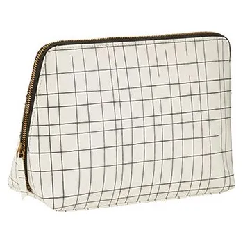 Kosmetická taška House Doctor Toaletní taška Graphic Mřížka černobílá