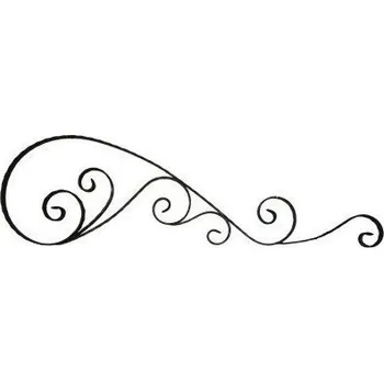 Zábradlí kovářský ornament K3610P - 1260 x 390 mm, profil 25 x 5 mm, zdobený