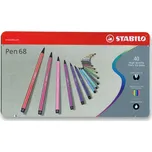 Stabilo Pen 68 40 barev v plechovém…