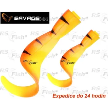 Umělá nástraha Náhradní ocasy Savage Gear 3D Hard Eel - barva Golden Ambulance