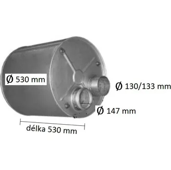 Tlumič výfuku Tlumič výfuku DAF 95 (PR 61.17)