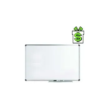 Magnetická bílá tabule 180 x 90 cm v AL ALU rámu s odkládací lištou, stíratelná nástěnka, velká (2 1 m 200 170 160 150 140 100)