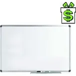 Velká magnetická bílá tabule 2 x 1 m metr ALU rám, 200x 100 cm nástěnka kovová velká nástěnná 100 x 200 cm 2 x 1 x 2 m x 1 m