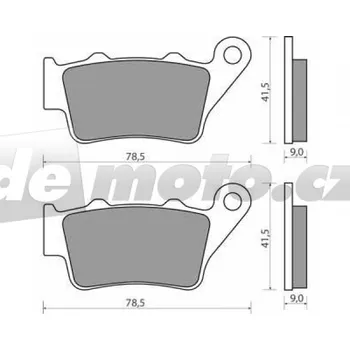 Brzdová destička Yamaha XT 660 R 2004-2008 brzdové destičky zadní NHC CU-1