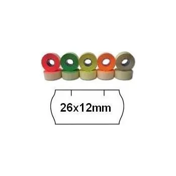 Samolepící etiketa Cenové etikety červené, 26x12 mm, 1500ks / kotouč