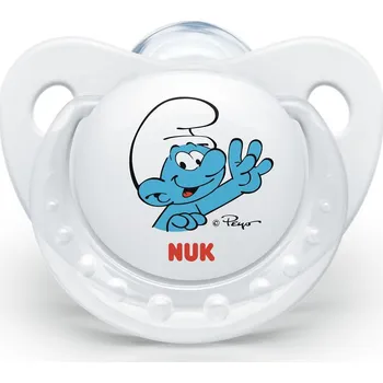 dudlíky Nuk Dudlík Trendline Šmoulové SI V2 6-18m