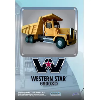 Papírový model Sklápěč Western Star 6900XD (1:32) (Z-Art)