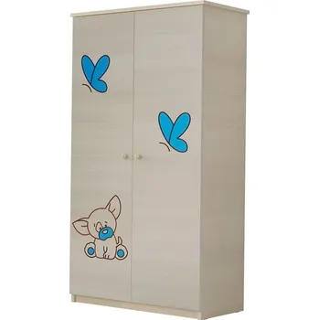 Dětská skříň Šatní skříň Čivava - Modrá