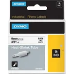 DYMO plochá smršťovací bužírka RHINO D1 9 mm x 1,5 m, černá na bílé, S0718280