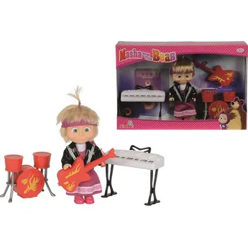 Panenka Simba Máša a medvěd Máša muzikantka