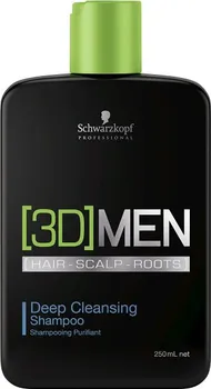 Šampon Schwarzkopf 3D Men Deep Cleansing šampon
