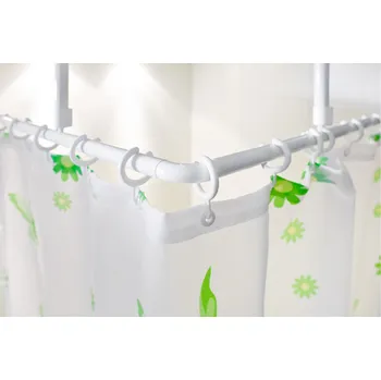 Tyč na sprchový závěs wela UNIVERZÁLNÍ ROHOVÁ TYČ SYSTEM DO SPRCHOVACÍHO KOUTU 120x120 cm BÍLÁ 4005219