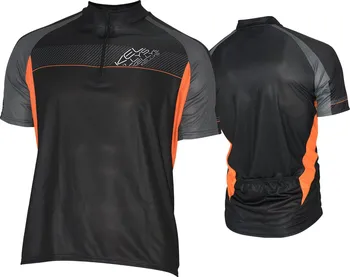 cyklistický dres Kellys Pro Sport krátký rukáv černý/oranžový