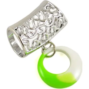 Přívěsek Přívěsek na šálu up100-51.01 - zelenobílý