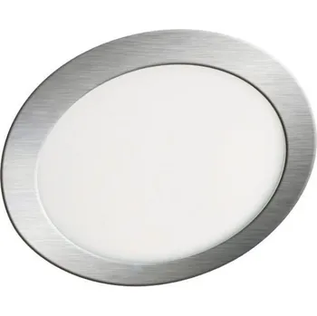 LED panel LED vestavný mini panel 18W kruh stříbrný 1350 lm 4000K