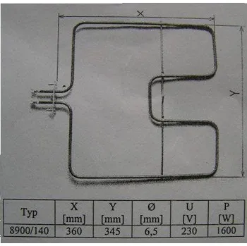 Příslušenství pro sporák ARDO topná tělesa - Topné těleso ARDO spodní