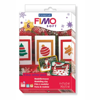 Modelovací hmota Staedtler Fimo soft sada základní vánoční