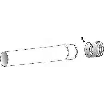 Kouřovod Výdušná trubka Ø 80 mm, l=1000 mm
