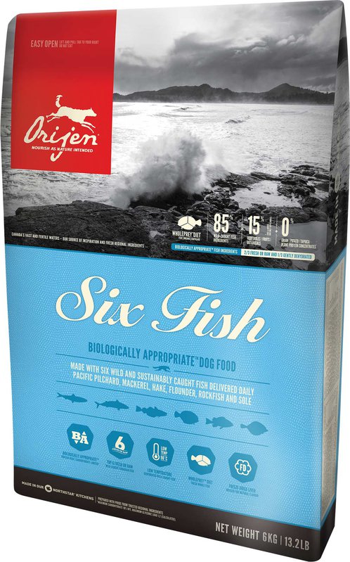 Orijen Dog Six Fish new od 1 373 Kč - Zbozi.cz