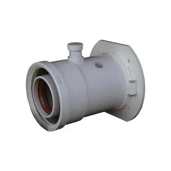 Kouřovod REGULUS Příruba zvětšená plastová otočná, s odběrnými místy a odvodem kondenzátu, pr. 60/100