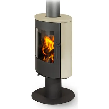 Krbová kamna kamna ROMOTOP EVORA T keramika slonová kost 92360