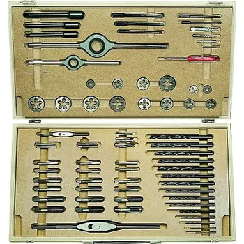 Závitořezný nástroj Sada závitořezných nástrojů HSS M4x0,5-M14x1,5 (N3-II) (Sada závitořezných nástrojů HSS M4x0,5-M14x1,5)