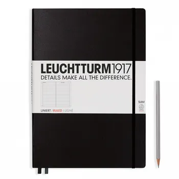 Zápisník Leuchtturm1917 Master Slim A4+ Black