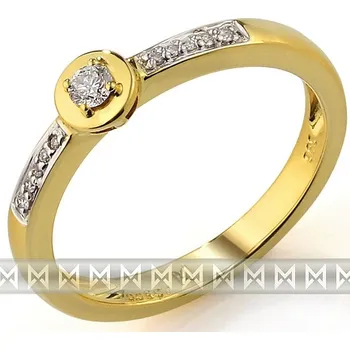 Prsten Zásnubní zlatý diamantový prsten ze žlutého zlata 3811272 (3811272 - POŠTOVNÉ ZDARMA!!! velikost libovolná)