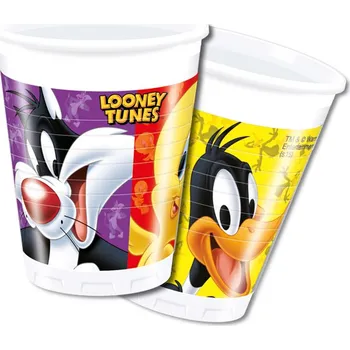 Jednorázové nádobí LOONEY TUNES kelímky 8 ks, 200 ml