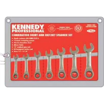 Klíč CROMWELL Sada klíčů očkoplochých palcových ráčnových krátkých KEN5822228K