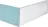 Polysan PLAIN panel čelní, pravý - bílý, 190x 59 cm