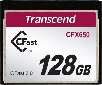 Paměťová karta Transcend CFX650 CFast 2.0 128 GB (TS128GCFX650)