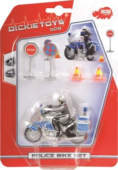 autíčko Dickie Policejní motocykl 10 cm