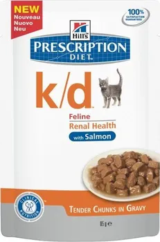 Krmivo pro kočku Hill's Feline Prescription Diet K/D kapsička losos 85 g