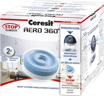 Pohlcovač vlhkosti Ceresit Stop Vlhkosti Aero 360° náhradní tablety 2v1