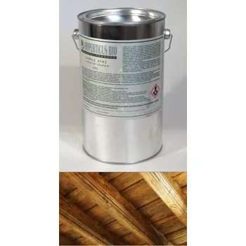 Olej na dřevo Hyperticus BIO - Lněný olej s včelím voskem Classic, plechovka 5 l