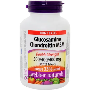 Kloubní výživa Webber Naturals Glucosamine Chondroitin MSM Double Strength 120 tbl