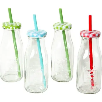 Sklenice Fortel Adodo Sklenice s víčkem a brčkem 325 ml