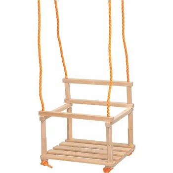 Dětská houpačka Woody Houpačka s ohrádkou, natur