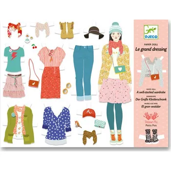 Vystřihovánky Djeco Sada vystřihovánek velká šatna