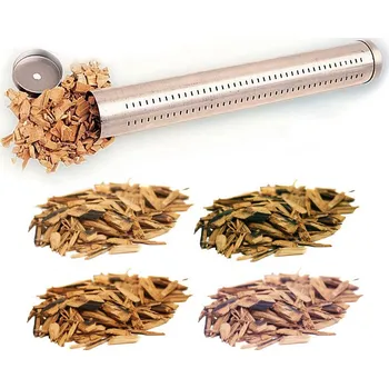 Udírna BBQ startovací udící sada Napoleon 67020 (Napoleon 67020, udicí trubka a druhy udících šupin)