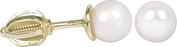 Náušnice Brilio Zlaté dámské náušnice s perlou 235 001 00403