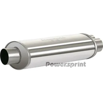 Zadní díl výfuku Powersprint koncový výfukový tlumič oválný Y, vnější průměr příruby 1 x 76 mm > 2 x 60 mm, celková délka 370mm.