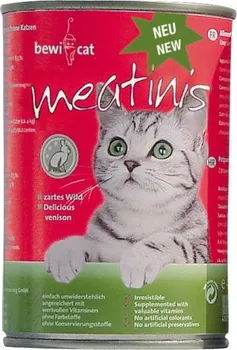 Krmivo pro kočku Bewi Cat Meatinis zvěřina 400 g