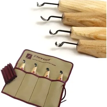 Pracovní nůž Sada 4 zalomených nožů (pravé) Flexcut KN150